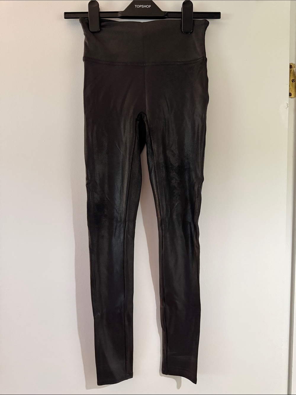 Spanx Black Faux Leather Leggings